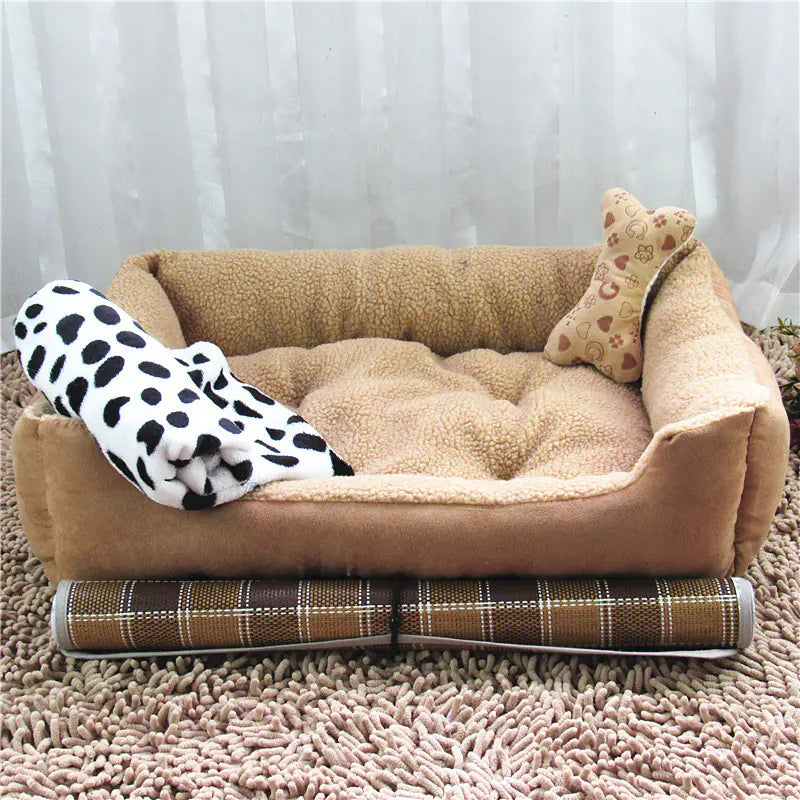 Teddy Golden Retriever Dog Bed and Pet House